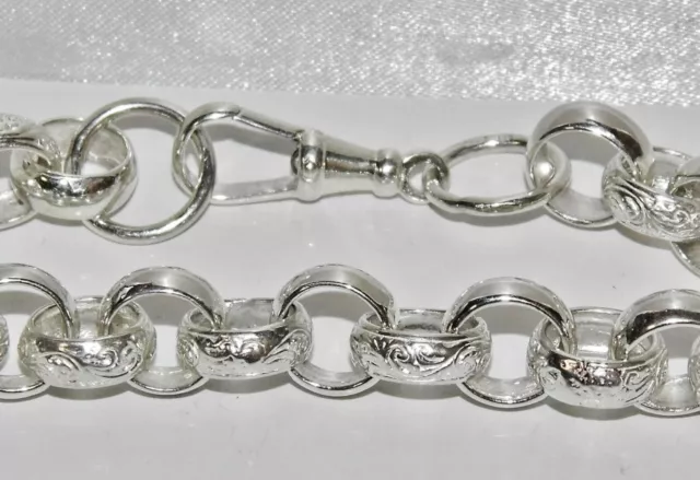 Sterling Silver 9 Inch Mens Heavy Belcher Bracelet - Uk Hallmarked 925 Silver