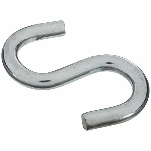 Hook S Steel Open 3-1/2In Zinc