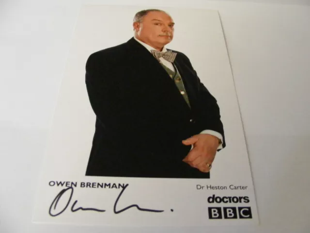 OWEN BRENMAN Signed DOCTORS Cast Card Photo Autograph TV Dr Heston Carter