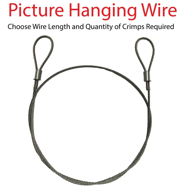 PICTURE HANGING WIRE Rope Stainless Steel Heavy Duty Wire For Mirror