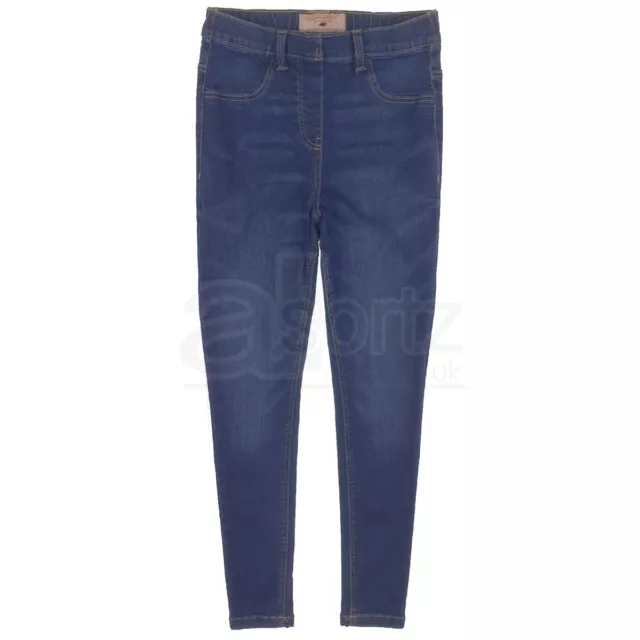 Nuovi Leggings Jeggings Elasticizzati Denim Pull On Jeans Giorno Successivo Età Bambini Regno Unito 3