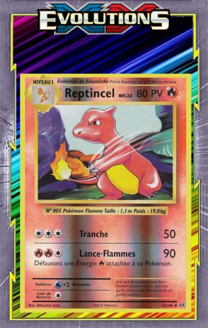 Reptincel Reverse - XY12:Evolutions - 10/108 - French Pokemon Card