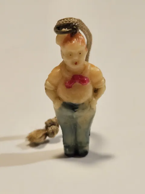 Rare Celluloid 1940's Premium Cracker Jack Prize Little Boy Figure Toy