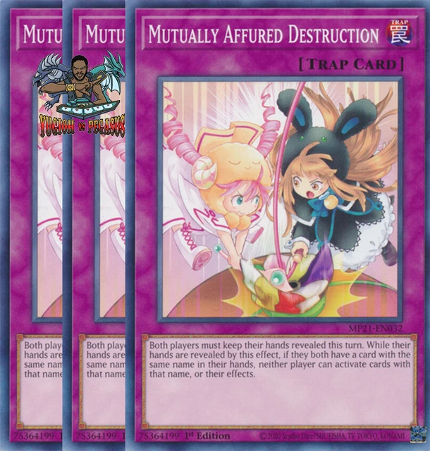 Yugioh! 3x Mutually Affured Destruction MP21-EN032 Common 1st Ed NM