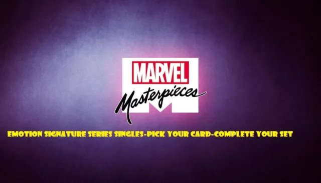 1995 Marvel Masterpieces Emotion Signature Series Parallel Pick One Nm