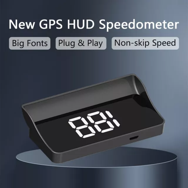 Tachimetro auto GPS head up display MPH montaggio universale per auto autobus ca