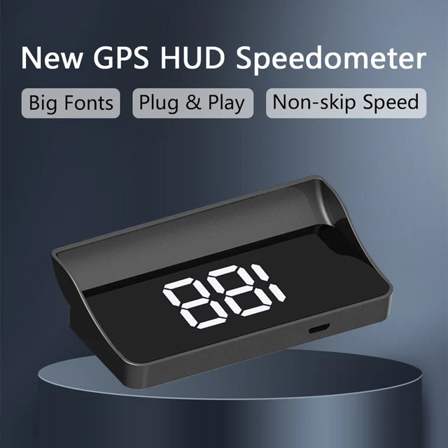 Tachimetro auto GPS head up display MPH montaggio universale per auto autobus ca