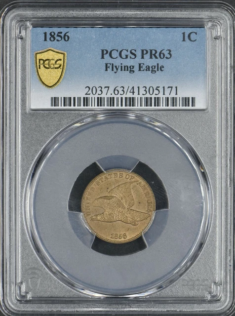 1856 Flying Eagle Cent 1C PCGS PR63