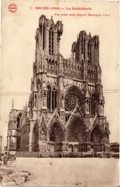 CPA REIMS-The Cathedral View Taken with Hermagis-l'aris Lens (346155)