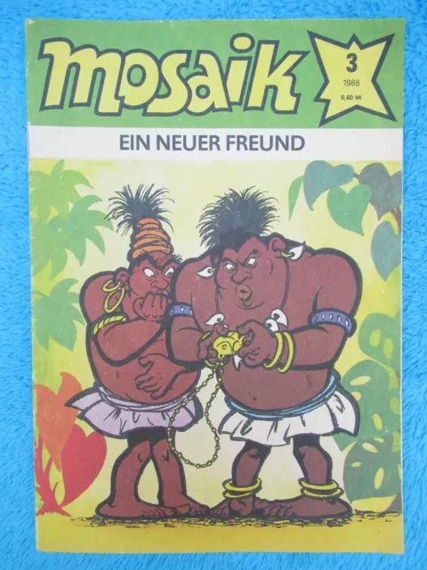 MOSAIK Abrafaxe 1988 Nr 3 "Ein neuer Freund" Junge Welt DDR Z1-