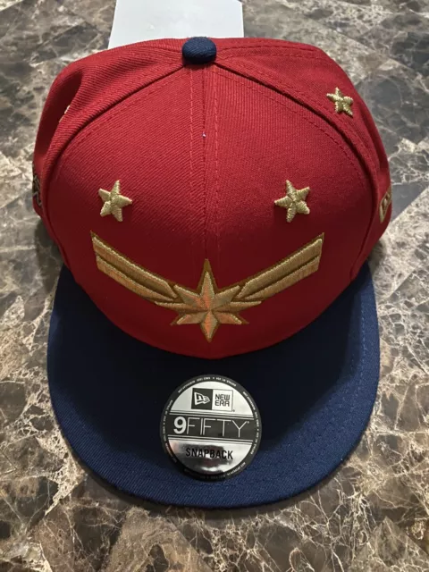 Captain Marvel SnapBack Hat ~ NEW ERA 9 Fifty Cap ~ NWT Rare