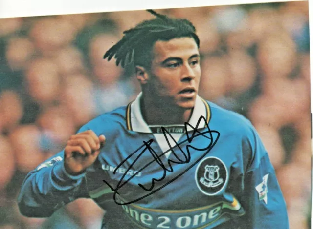 Danny Cadamarteri (Everton) signed picture