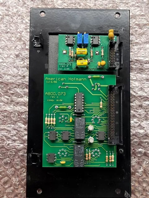 American Hofmann A800.072 Rev A & A800.073 Rev C Attached to I/O Panel