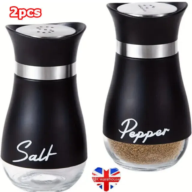 2pcs New Lovely Salt And Pepper Shakers Pots Dispensers Cruet Jars Set