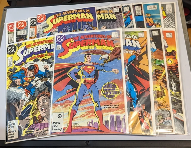 The Adventures Of Superman #424-459 +Annuals #1 - Key DC Comics - NM (34 Comics)