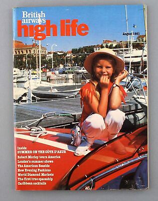 British Airways Highlife Airline Inflight Magazine August 1981 European Club Ba
