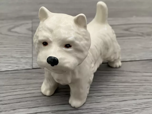 Melba Ware West Highland Terrier White Westie Ceramic Figurine Ornament Dog