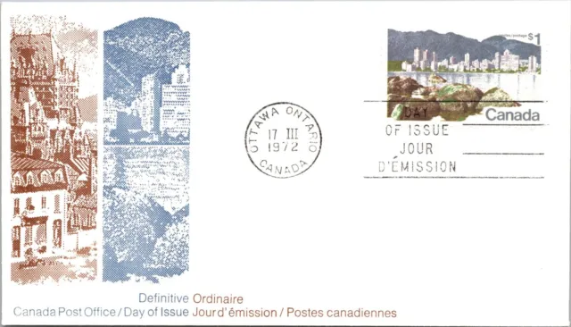 Canada 1972 FDC - Ottawa, Ont - 1$ Stamp - F78834