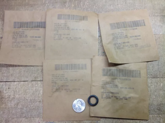 5 new military grade rubber O ring seals 3/4 OD x 1/2 ID x 0.135 CS M939 5 Ton