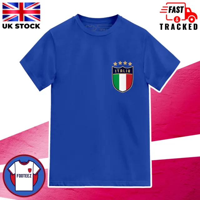 Kids Italia Football Shirt Italy National Team Game World Cup Euro T-Shirt top