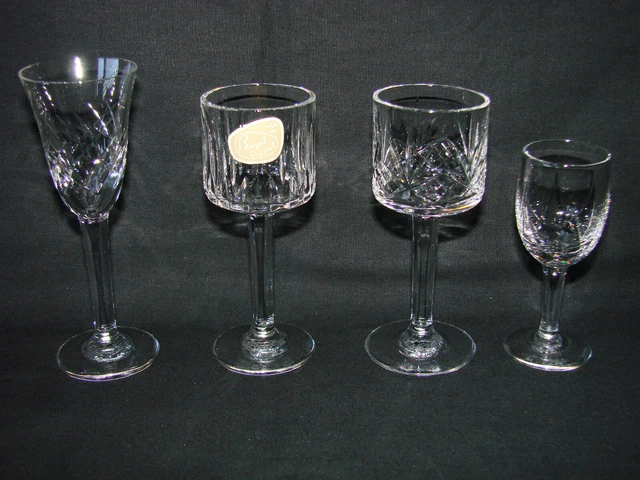 Ensemble De Toilette Art Déco En Cristal Rose Bayel - 6 Pièces Années 30/40