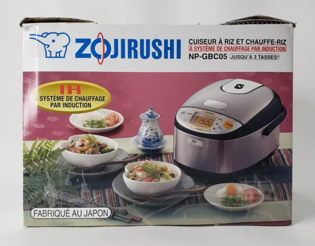 Zojirushi NP-GBC05 Induction Rice Cooker and Warmer - Stainless Dark Brown