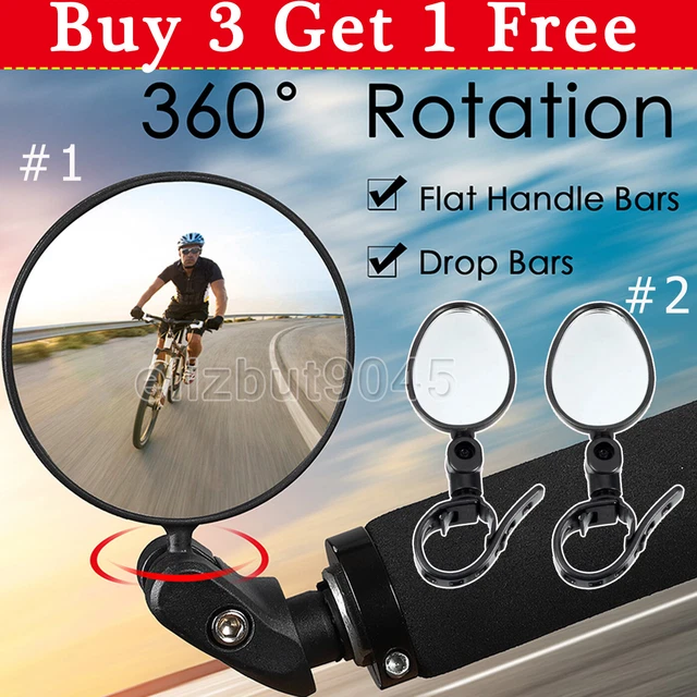 2Pcs Bicycle Rearview Mirrors Handlebar Cycling Rear View MTB Bike Mirror 2 size