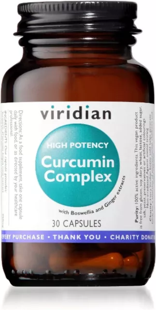 Curcumin Complex Capsules, High Potency 30 Count