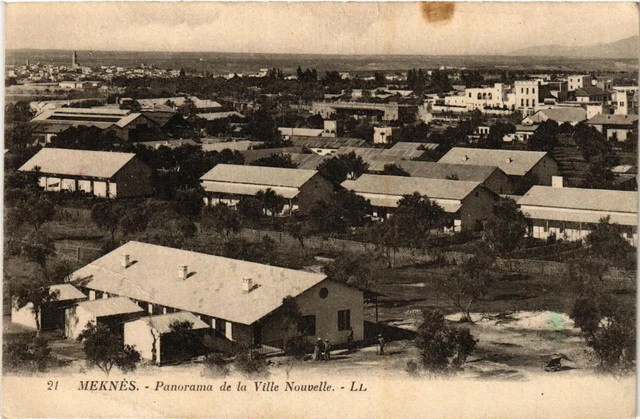 CPA AK MEKNES Panorama de la Ville Nouvelle MAROC (688338)