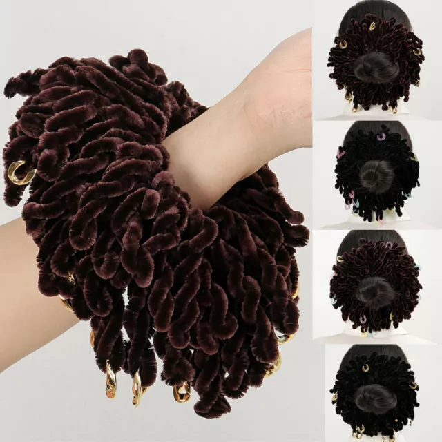 Volumising Scrunchie Velvet Big Hair Tie Bun Hijab Scarf Volumizer Khaleeji