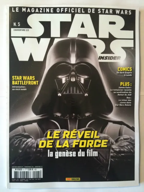 Magazine Officiel Panini Star Wars Insider N°5 Cover 2/2 2016 Reveil Force