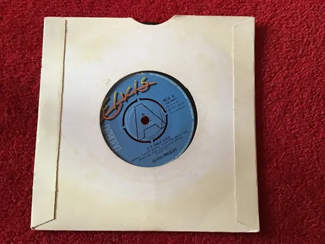 Elvis Presley - Its Only Love/Beyond The Reef 7"" Vinyl-Single Schallplatte 1980