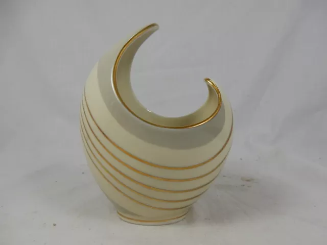 Formschöne  50´s Design Edelstein Porzellan Vase  # well shaped porcelain vase