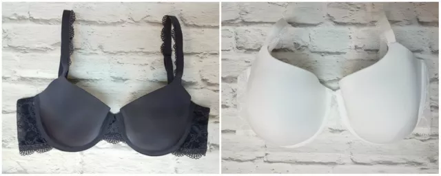 ex M&S Full Cup Padded Bra with Lace Detailing Underwired (MS6)