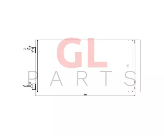 Air Condenseur A/C Radiateur Climatisation Pour Mini R56 2006-2015 64539228607