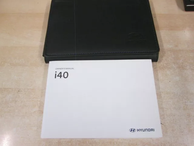 HYUNDAI I40 OWNERS MANUAL HANDBOOK WALLET AUDIO 2013-2018 genuine