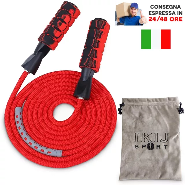 Corda per Saltare Regolabile Fitness Resistente all'Usura Cavo Pesante Jump Cavo