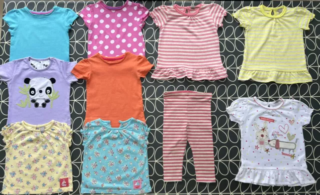 Pacchetto estivo per ragazze 10 articoli eccellenti leggings top età 9-12 tu bambino