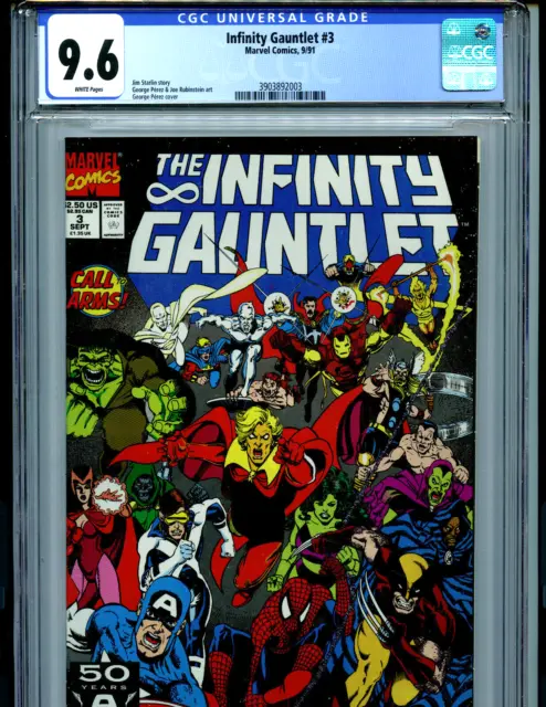 Infinity Gauntlet Issue # 3 CGC 9.6 NM+ Avengers 1991 Comic Marvel Thanos K15
