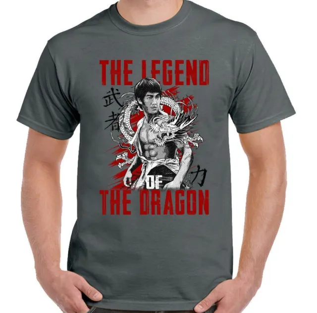 T-shirt uomo arti marziali Legend of the Dragon MMA allenamento top palestra 2