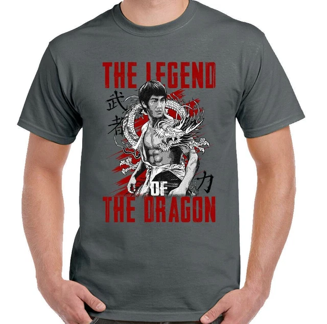 T-shirt uomo arti marziali Legend of the Dragon MMA allenamento top palestra 2
