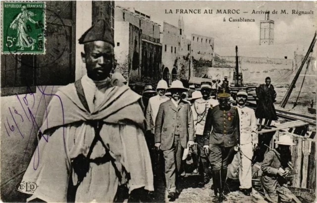 CPA AK MOROCCO Arrival of Mr. Regnault in CASABLANCA (213417)