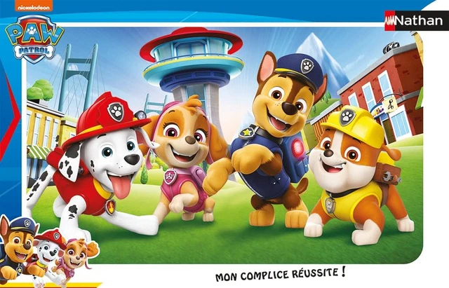 NATHAN PUZZLE Enfants Cadre 15 Pièces Les Chiots De La Pat