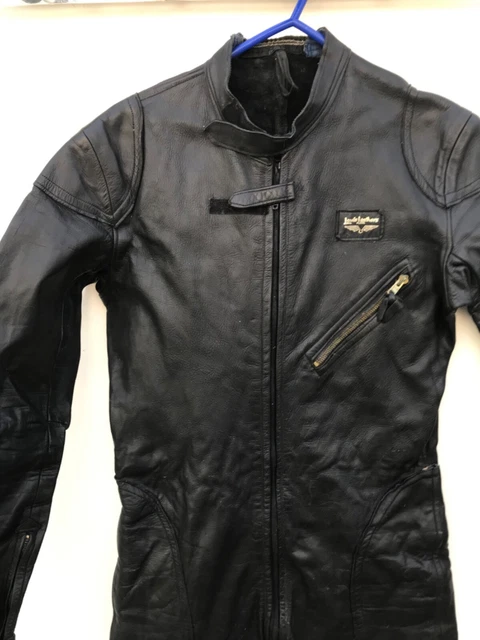 Tuta da corsa vintage Lewis anni '60 in pelle