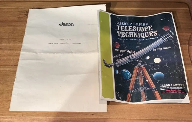 Jason telescope sales manual