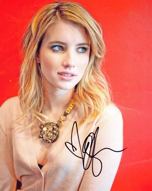 10x8 Photo Personally Autographed by Emma Roberts & COA