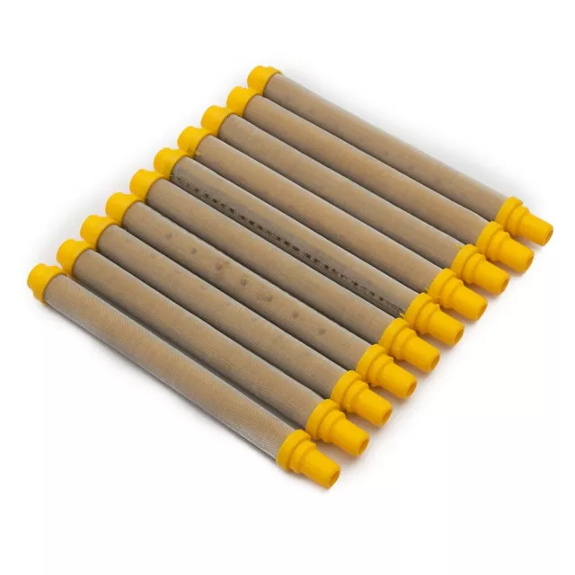 Superior Quality 10pcs Yellow 100Mesh Stainless Steel Airless Spray Filter