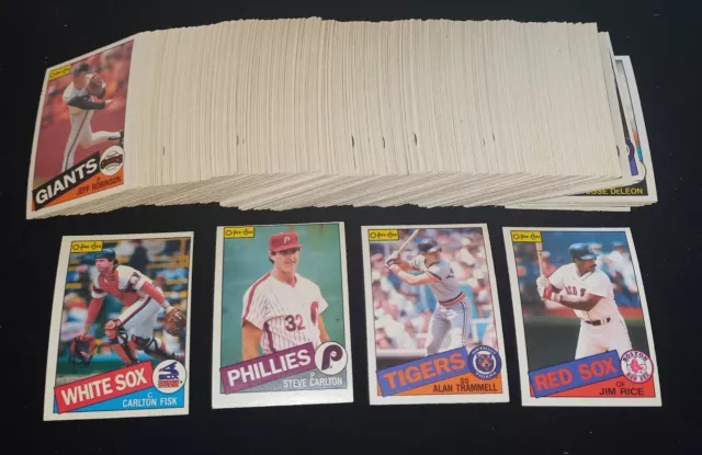 Lot of (315) 1985 O-Pee-Chee OPC Baseball Cards HOFers Stars & Commons EX-NRMT