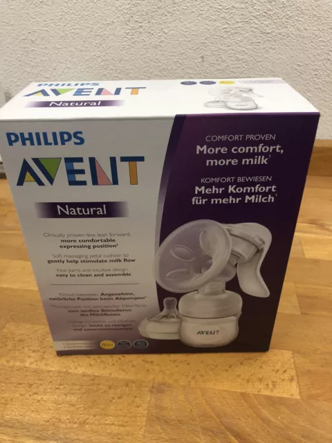 Philips Avent Pumpe Handmilchpumpe mit Flasche milchpumpe Neu+OVP