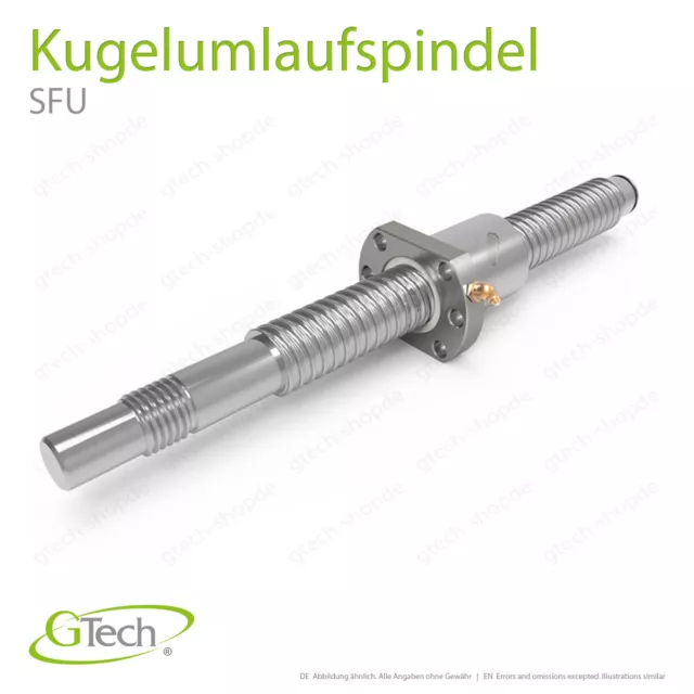 Kugelumlaufspindel SFU1204 1605 1610 2005 2505 3205 C7(50µm) Gewindetrieb